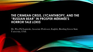 The Crimean Crisis, Lycanthropy, and the Russian Bear in Prosper Mérimée's Horror Tale 