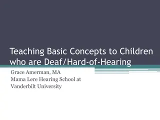 Teaching Basic Concepts to Deaf/Hard-of-Hearing Children