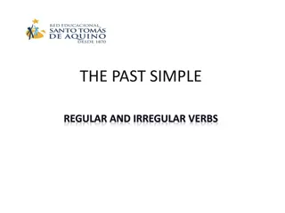 Regular and Irregular Verbs in Simple Past Tense