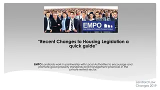 Recent Changes in Housing Legislation for Landlords and Membership Benefits