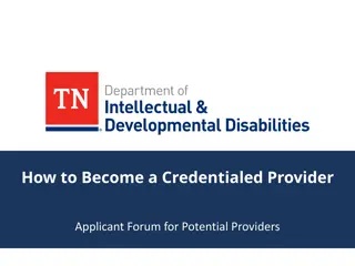 Guide to Becoming a Credentialed Provider in Tennessee