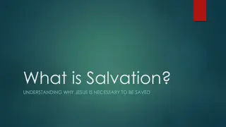 Salvation and the Role of Jesus in Christian Belief