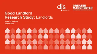 Good Landlord Research Study: Findings and Recommendations August 2023