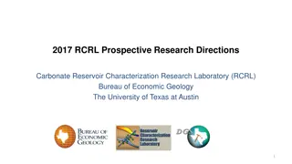 RCRL Prospective Research Directions in Carbonate Reservoir Characterization