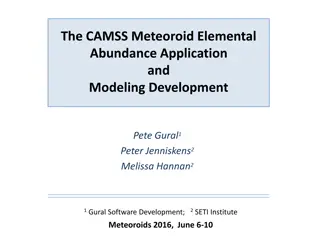 CAMSS Meteoroid Elemental Abundance Application and Modeling Development