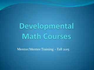 Developmental Math Course Pathways at AACC