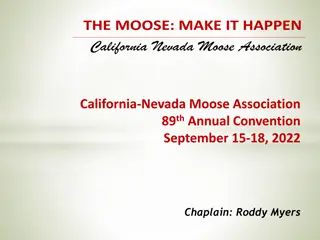 89th Annual California-Nevada Moose Association Convention 2022