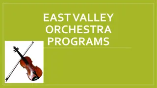 Orchestra Program Options in East Valley Schools