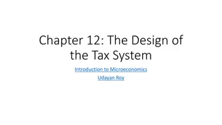 The Design of the Tax System: An Overview