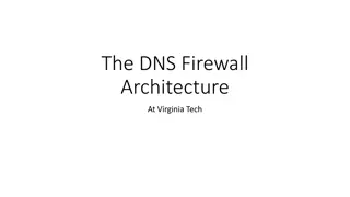 DNS Firewall Architecture at Virginia Tech