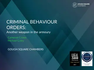 Criminal Behaviour Orders: An Overview and Legal Requirements