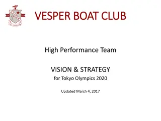 Vesper Boat Club High Performance Team Strategy for Tokyo Olympics 2020