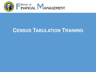 Tabulation Training and Best Practices for Census Data Collection