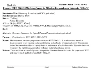 Geometry Scenarios for Optical Camera Communication Application