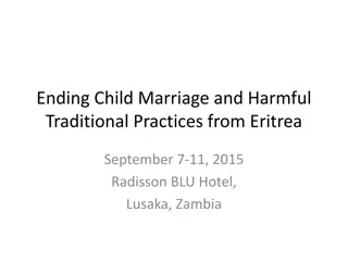 Combating Child Marriage and Harmful Practices in Eritrea