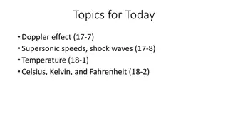 Doppler Effect, Supersonic Speeds, and Temperature Scales