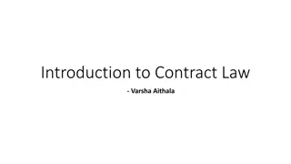 The Fundamentals of Contract Law