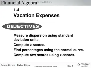 Vacation Expenses Analysis and Z-scores Computation