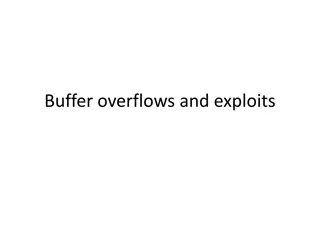 Buffer Overflows and Exploits in C Programs