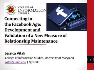 Developing a New Measure of Relationship Maintenance in the Facebook Age