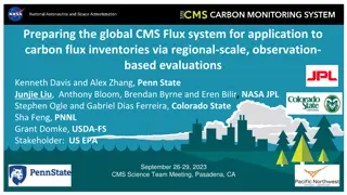 Application of CMS-Flux System for Carbon Flux Inventories Evaluation