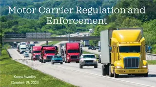 Understanding Motor Carrier Regulation and Enforcement Across Different States