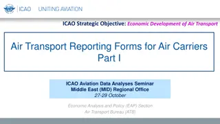 Air Transport Reporting Forms and Economic Development in Aviation