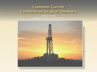 Legal Analysis of Common Carrier Condemnation after Denbury Case