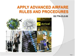 Advanced Airfare Rules and Procedures Training Program