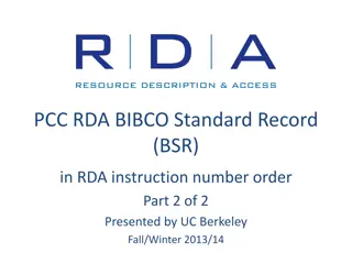 BSR, RDA, and UC Berkeley Policy Statements