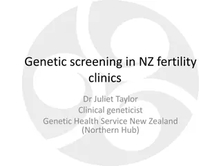 Genetic Screening and Reproductive Carrier Testing in New Zealand Fertility Clinics