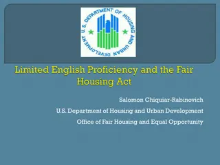 Limited English Proficiency and Fair Housing Policies