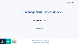 Update on CB Management System - 13th March 2023 Intersessional Meeting