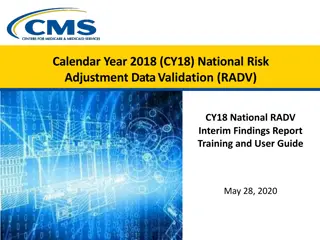 National Risk Adjustment Data Validation - CY18 Interim Findings Report Training