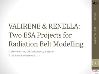 ESA Projects for Radiation Belt Modeling: VALIRENE and RENELLA