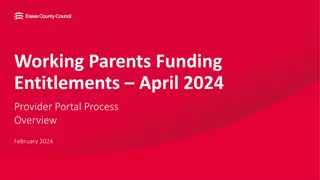 Overview of Working Parents Funding Entitlements and Application Process