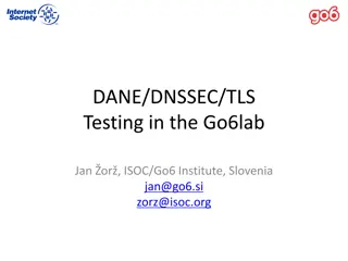 DANE, DNSSEC, and TLS in Go6Lab