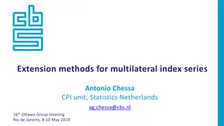 Extension Methods for Multilateral Index Series: A Comparative Study by Antonio Chessa