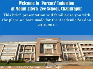 Welcome to Parents Induction at Mount Litera Zee School, Chandrapur