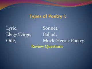 Different Forms of Poetry