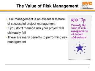 The Value of Risk Management in Project Success