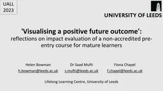 Visualizing a Positive Future: Impact Evaluation of a Pre-Entry Course for Adult Learners