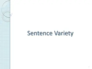 Sentence Variety in Writing