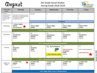 Comprehensive 5th Grade Social Studies Pacing Guide 2018-2019