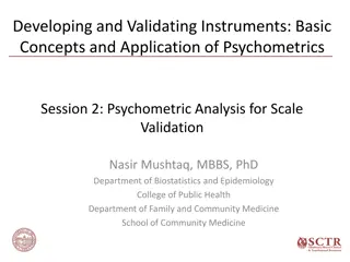 Understanding Psychometric Analysis for Scale Validation