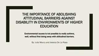 Overcoming Attitudinal Barriers for Students with Disabilities in Higher Education