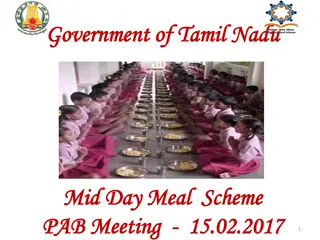 Overview of Tamil Nadu Mid Day Meal Scheme