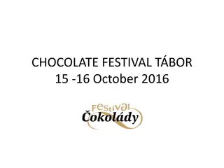 Chocolate Festival in Tbor - October 15-16, 2016