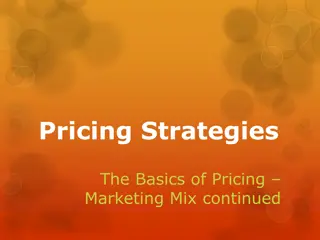 Overview of Pricing Strategies in Marketing Mix