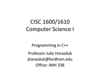 Programming in C++ for Beginners with Professor Julie Harazduk